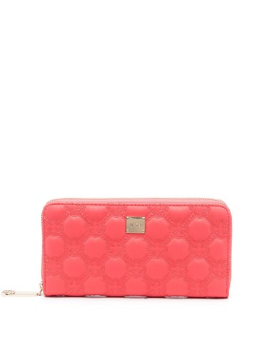 V°73 - embossed-monogram wallet - women - Polyester/Polyester - One Size - Pink