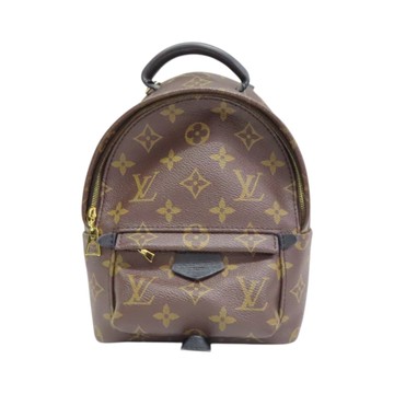 LOUIS VUITTON LV 路易威登 棕色 原花帆布 Palm Springs Mini 後背包 M44873 【二手名牌BRAND OFF】