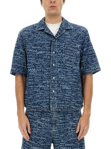 marni denim bowling shirt
