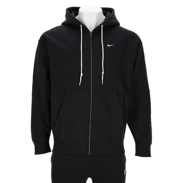 Nike Solo SWSH HW FZ Hoodie 男款 黑色 刺繡 刷毛 寬鬆 連帽 外套 DR0403-010