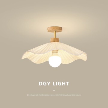 過道走廊燈奶油風吸頂燈現代簡約臥室房間燈原木玄關陽臺燈具J194 m7281