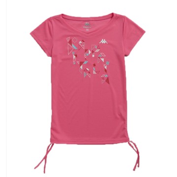 KAPPA義大利舒適時尚女吸濕排汗色衫-螢光粉紅