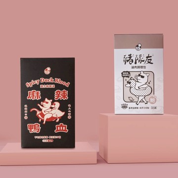 過來鮑鮑我鴨│【吃到鮑】豬隊友滷肉+麻辣鴨血│-共2盒 單一規格