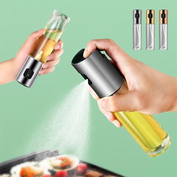 【Reddot 紅點生活】質感電鍍止滑按壓噴油瓶