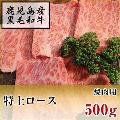 黒毛和牛　特上ロース　焼肉用　500g