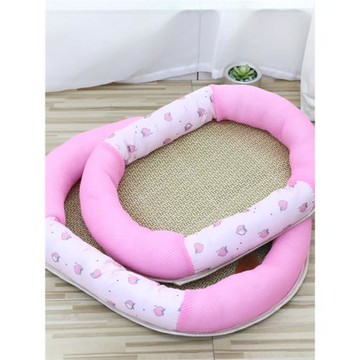 夏季狗窩橢圓涼席窩透氣網布貓咪降溫床墊狗狗睡覺窩墊涼感窩