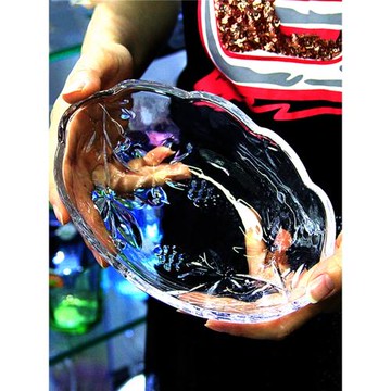 2025新款水晶玻璃碗水果盤精致小果盤高級感輕奢高檔高顏值高端
