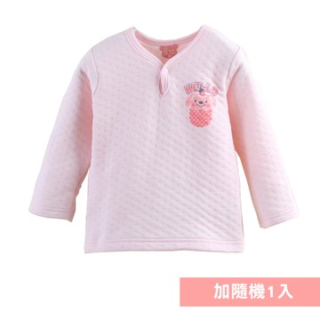 JoyNa - 2件入-保暖內搭 長袖空氣棉上衣-粉色兔子+隨機一入