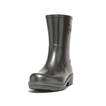 FitFlop WONDERWELLY 珠光切爾西短筒雨靴-女(珠光黑)