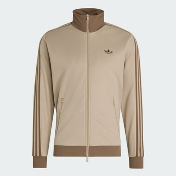 adidas Adidas 愛迪達 Beckenbauer Tt KT5044 男 立領外套 運動外套 休閒穿搭 復古 淺棕