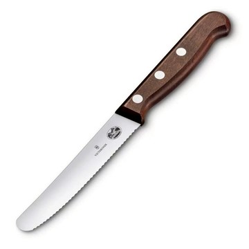 【Victorinox 瑞士維氏】木製蕃茄及餐刀(5.0830.11G)【墊腳石】