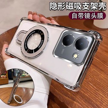 適用vivo y28s手機殼帶鏡頭膜vivoy17保護套氣囊防摔viviy16硅膠軟殼vovoy15s全包case透明voviy外殼vioy超薄