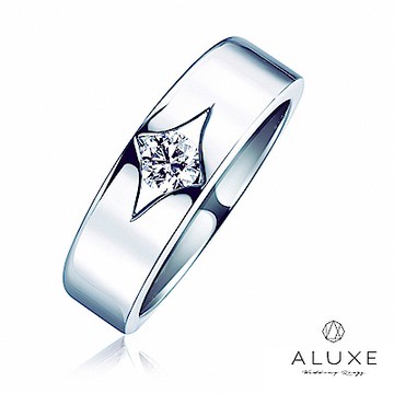 ALUXE 亞立詩 0.30克拉 FVS2 18K金 求婚鑽戒 鑽石戒指 男戒 RS0784