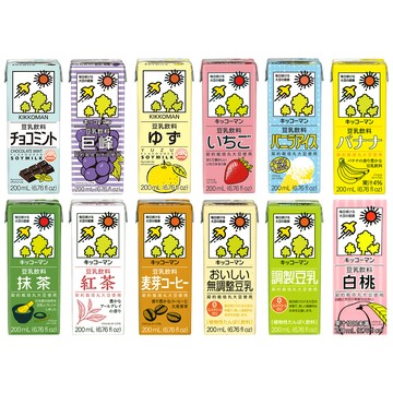 【蝦皮直營】龜甲萬豆乳 - 10種風味 (200ml) 日本原裝進口 豆漿 濃醇香