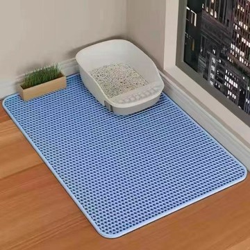 👉居家生活好物👉【超大雙層貓砂墊】加厚防濺控砂墊平面防外漏貓砂盆墊防貓砂落出