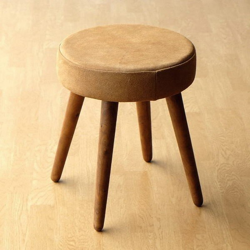 スツール 丸椅子 丸イス おしゃれ アンティーク 革 レザー 木製 クッション 本革 天然木 シンプル ナチュラル 玄関 レザーとウッドのサークルスツール 通販 Lineポイント最大0 5 Get Lineショッピング