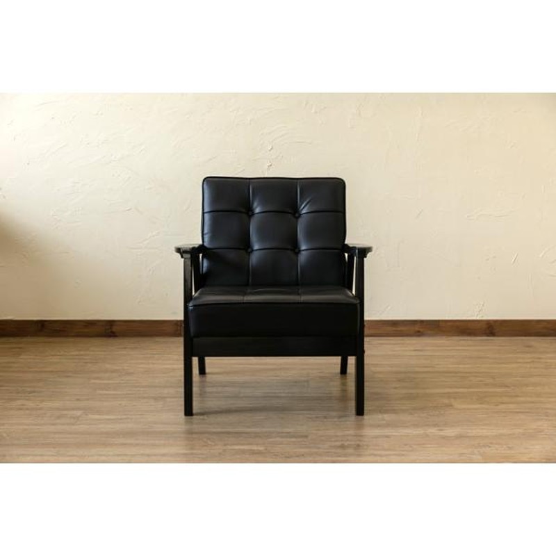 レトロソファ PVC 一人掛け BK/WH ソファ(家具)の商品一覧 ｜卸