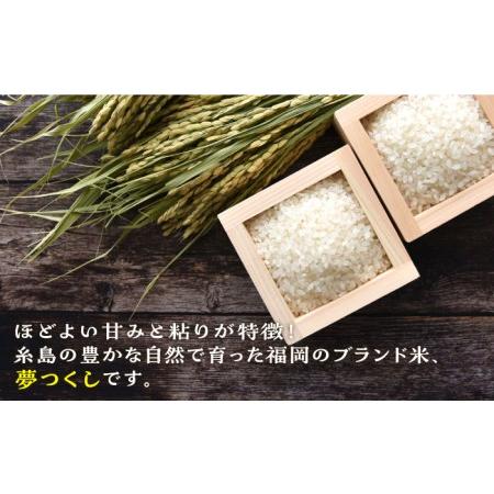 ふるさと納税 糸島産 夢つくし 5kg × 12回　糸島市   三島商店  米 お米 ご飯 白米 夢つくし ゆめつくし 九州 福岡 5キロ .. 福岡県糸島市