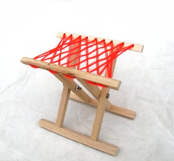 室內家庭裝飾品套圈擺件 微型農具創意小擺件 小紅馬扎模型
