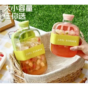 【台灣現貨】潮款COOL爽冰格 吸管冰壺 按壓式冰塊盒 吸管冰杯 按壓脫冰冰塊模具 飲料冰壺 冰格水壺二閤一 製冰模具