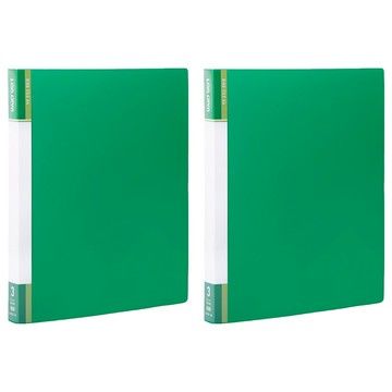 Lan CHYn 連勤牌文具 圓型夾 3孔  綠色  2本