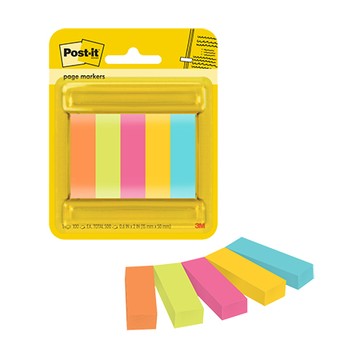3M Post-it利貼標籤紙/670-5ASST-2/15x50mm/100張x5條/包