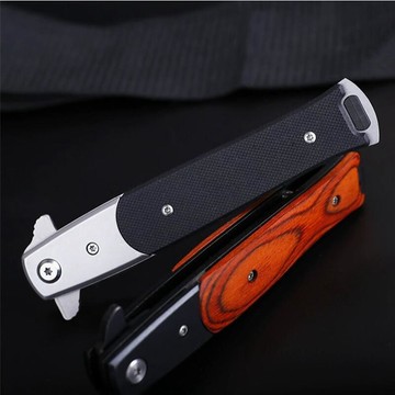 現貨 刀具系列 黑手黨極速刀 側跳 戶外折刀 摺刀 戶外刀具 EDC工具 安平樂活館