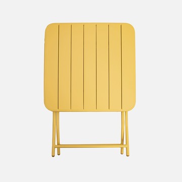 韋格納工業風摺疊方桌-黃