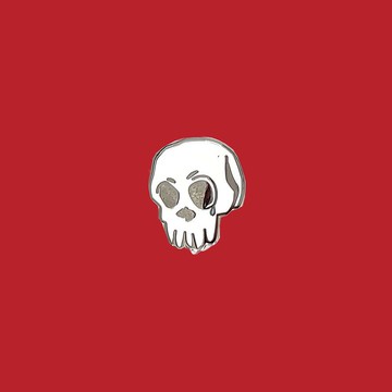 CRYING SKULL PIN BADGE BROOCH