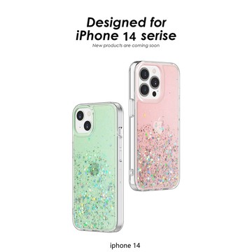 閃粉星星滴膠防摔手機殼 蘋果手機殼 手機保護殼 保護殼 適用iPhone 12 13 14 Pro Max Plus