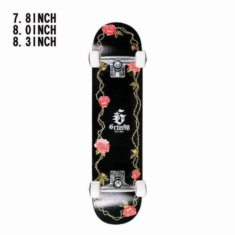 グリズリー GRIZZLY G-ROSE COMPLETE SKATEBOARD コンプリートデッキ