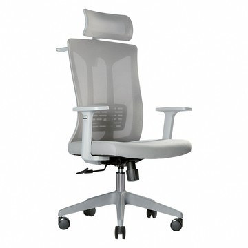 【IDEA】費茲S型調節護瘠掛衣電腦椅/辦公椅會議椅 桌椅(任選2色)灰色