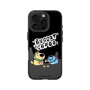iPhone 16 Pro Clear 酷墨灰 - 貓貓蟲咖波 Bugcat Capoo - 流體小黃狗咖波