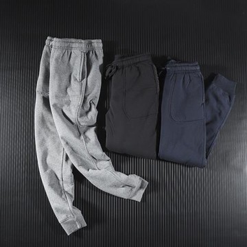 運動褲棉 冬季新款男士衛褲羊羔絨加絨加厚大碼長褲棉褲絨褲毛褲