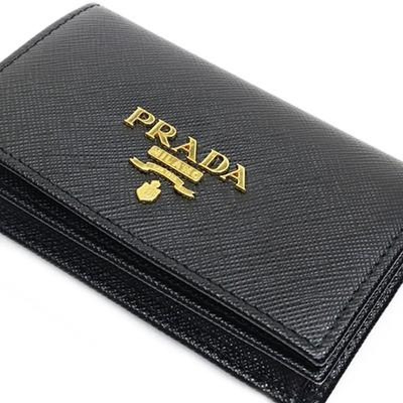 PRADA プラダ 1MC122 QWA F0002 SAFFIANO METAL NERO ブラック 名刺