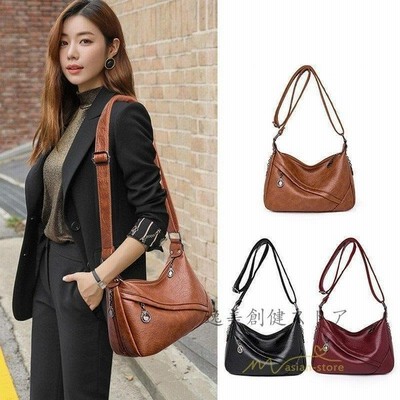 レディースショルダーバッグレザーバッグ斜めがけ肩掛けママバッグ通勤多機能仕事通学人気軽い斜めがけおしゃれフォーマル 通販 Lineポイント最大get Lineショッピング