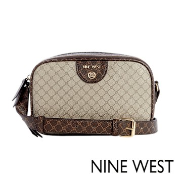 絕版品NINE WEST TEAGAN 雙層相機斜背包-LOGO米