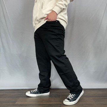 【台灣製造】精煉黑 大尺碼牛仔褲 38-50腰 黑褲 微硬挺 大碼牛仔褲 大尺碼褲 加大尺碼 大尺碼 #7815