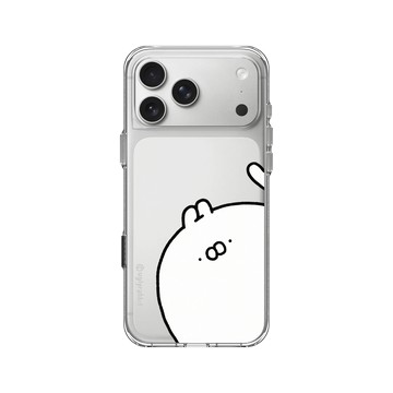 iPhone 17 Pro Max Clear Case（相機按鈕） 透明 - Ugly Rabbit 醜白兔 - 大臉經典款