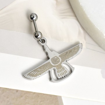 男生耳環 鋼製老鷹耳針【ND867】