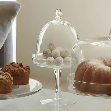 英國LSA│SERVE高腳蛋糕盤15cm/附蓋