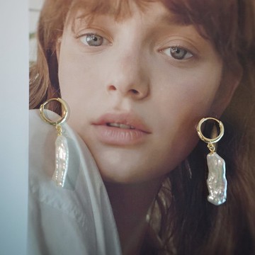 琵琶行 巴洛克珍珠耳環耳扣