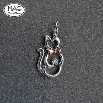 甜心吊墜 | 小貓咪 造型吊墜 附送鋼絲頸圈