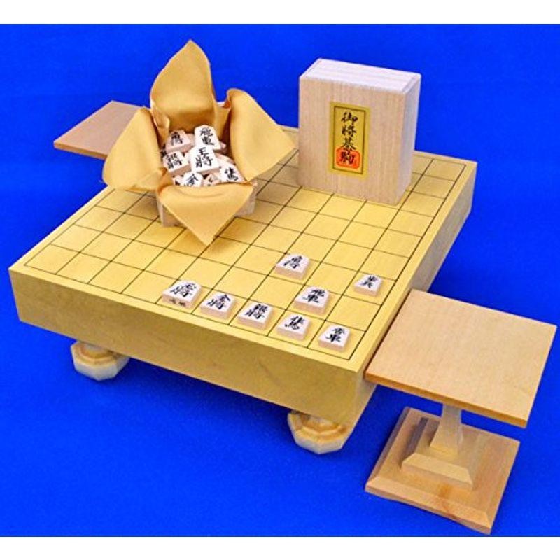 絶対一番安い 天上作 足付き将棋盤 へそ有り【駒台付き】 足付き 囲碁