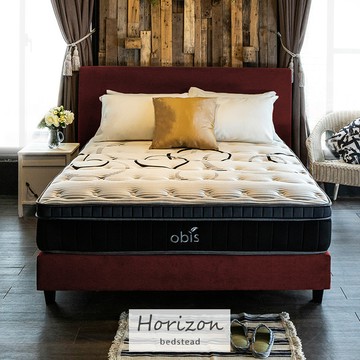 【obis】Horizon時尚繽紛5*6.2尺床底酒紅