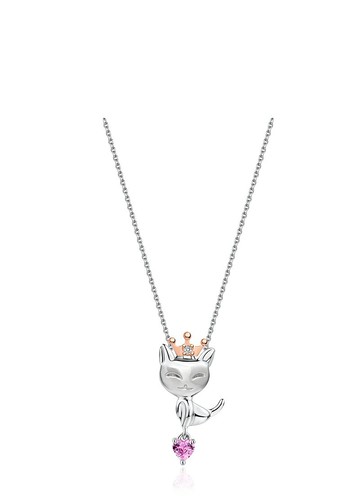 女用項鍊  鑽石14K金白鋼  My Queen