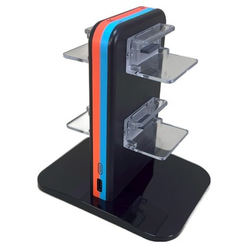 IPLAY SWITCH2 立式平放四充 手把充電座  黑色  1個  HBS-2858