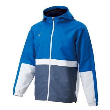 Mizuno 美津濃【授權經銷】男款【防潑水布面】平織連帽外套 拉鍊口袋 抗紫外線 單層 32TCA58520