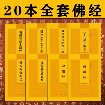 【最低價】【公司貨】地藏經金剛經藥師經普門品阿彌陀經注音版誦讀本二十本初學者套裝