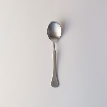 日本 高桑金屬 日製波浪曲線不鏽鋼甜點匙-2入 - 經典銀